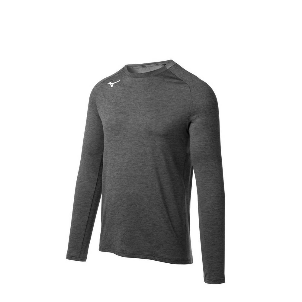 Sudaderas Mizuno Alpha Long Sleeve Hombre Gris Baratas YUWJ-73459